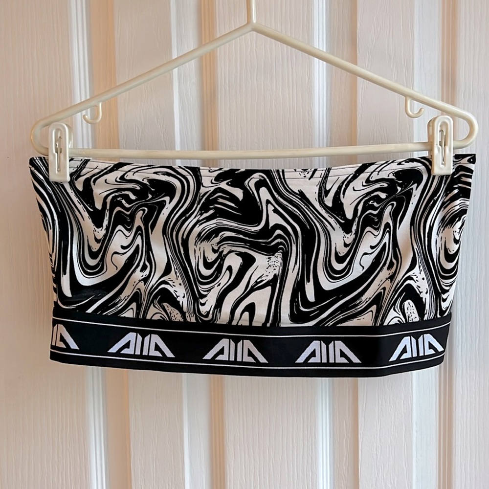 H&M Bandeau /Tube Top Divided by H&M classic  black and white NEW with tags.